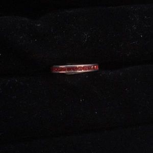 Red and Silver Ring